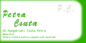 petra csuta business card